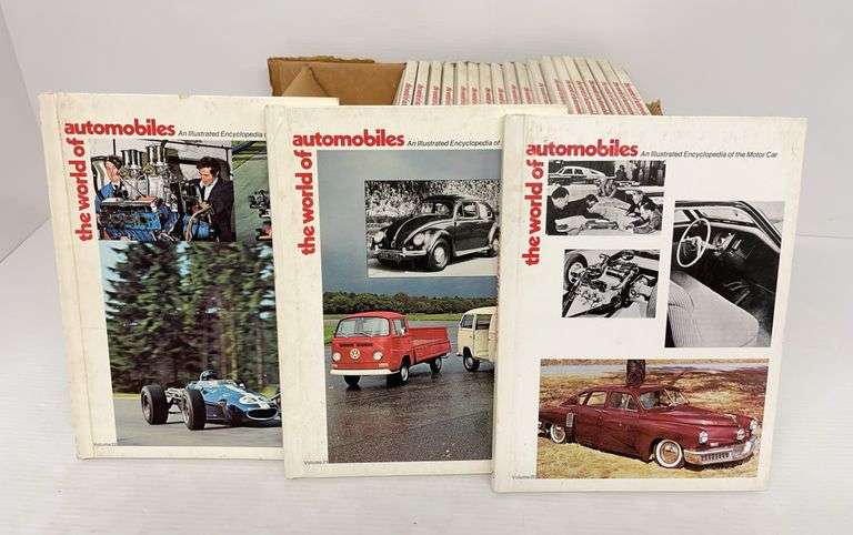 World of Automobiles Hardcover Book Set - Albrecht Auction Service