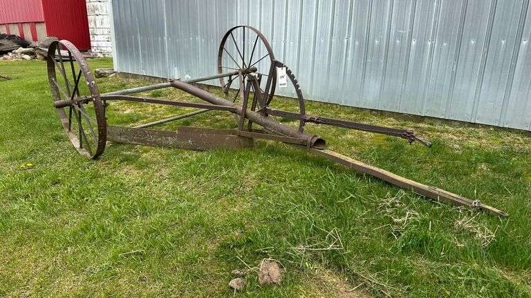 Antique Ditcher, Blade width is 55", Wheels are 38" diameter