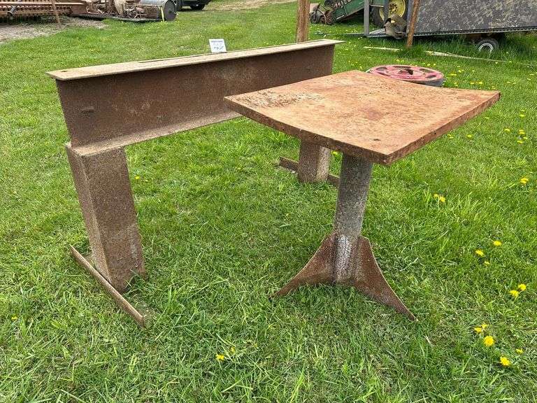 (2)- Shop Built Stands (34-1/2" high x 60" long and 24" x 30" x 33" high)