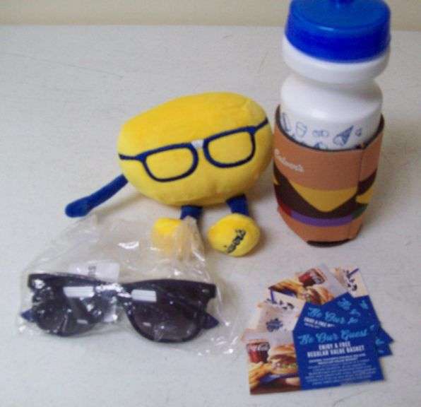 (4) Gift Certificates for Value Basket Meals, Sunglasses, and a Toy