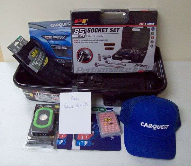 Socket Set, Hat, Gloves,  Drain Pan, and More