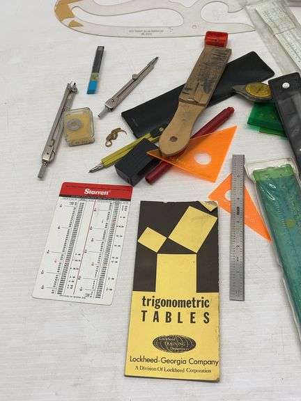 Large Lot of Engineering, Drafting, Scales, Rulers, and More - Albrecht ...