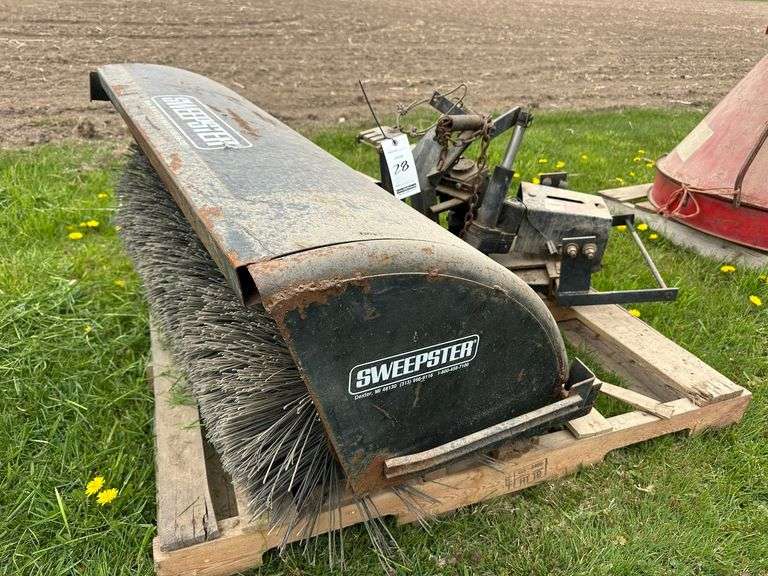 Sweepster Front Mount Broom Attachment, Model L4800AF, Ser. No. 945759, PTO Driven, Fits Ariens GT Tractor