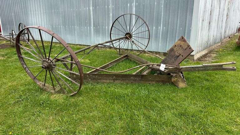 Antique Ditcher, Blade width is 68", Wheels are 44" diameter