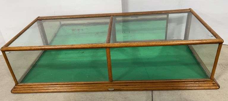 1880's Countertop General Store Glass and Wooden Showcase for Bakery, Made in Boston, Mass.