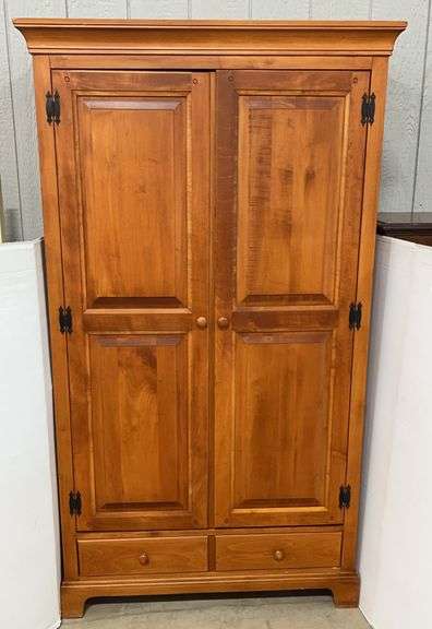 Crawford Furniture Large Wooden Wardrobe Cabinet