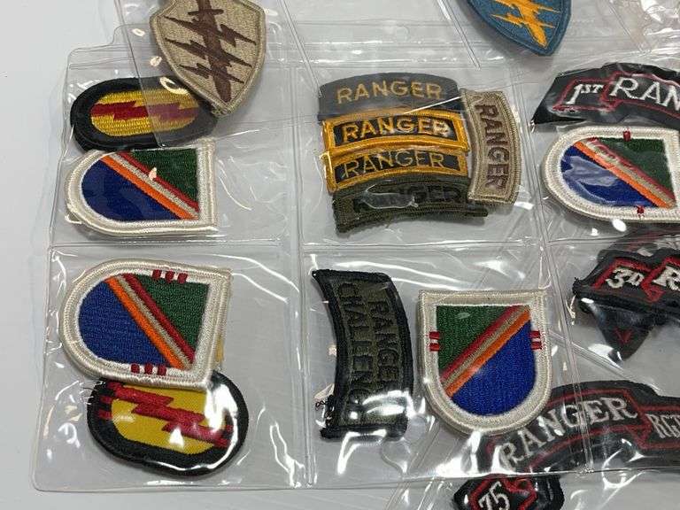 (63) Vintage Military Embroidered Patches, Mostly Airborne and Ranger ...