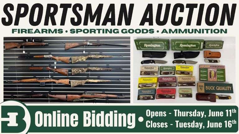 June 16th (Tuesday) Firearm and Sporting Goods Online Auction