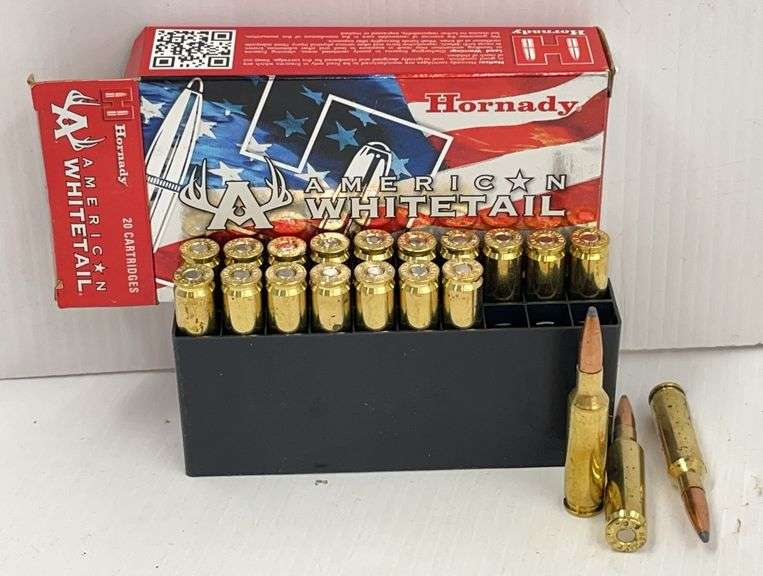 Hornady American Whitetail 6.5 Creedmoor Ammo, 129-Grain (20) Rounds, TN224