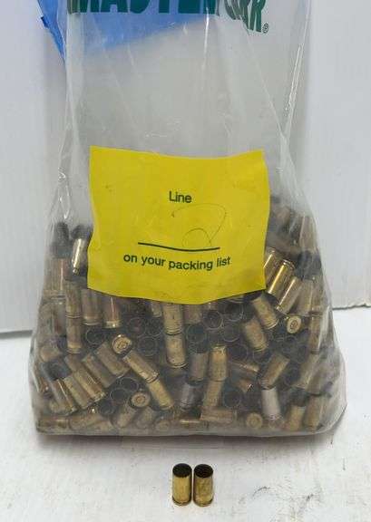 (670) 9mm Empty Brass, TN325