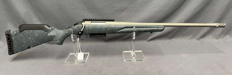 Ruger American Gen II, .450 Bushmaster, Splatter Gray, Optics Rail, Muzzle Brake, TN00754