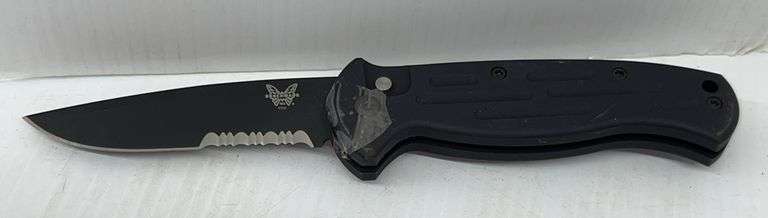 Benchmade 9050SBK AFUII Auto Knife, Premium Military Grade Tactical Side Opening, 3.5" Drop Point Blade, Machined Aluminum Handle, TN503