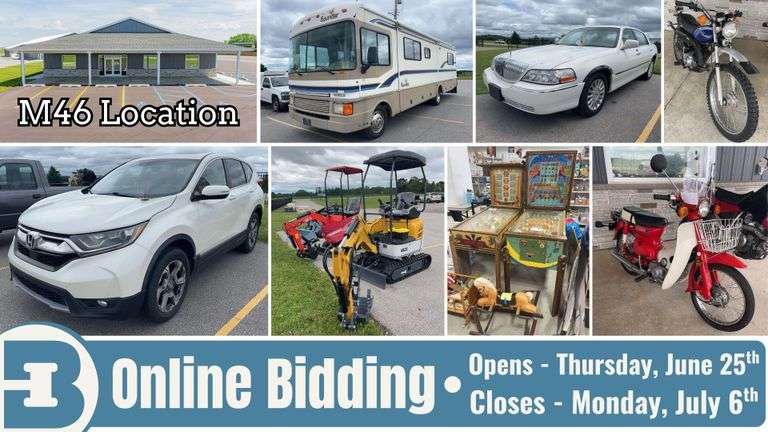 July 6th (Monday) M-46 Online Consignment