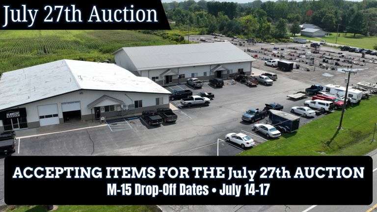 July 27th (Monday) M-15 Online Consignment