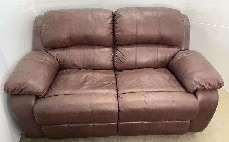 Leather Reclining Loveseat, Leather Upholstery, Reclining Seats for Added Comfort
