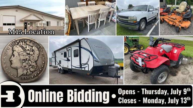 July 13th (Monday) M-15 Online Consignment