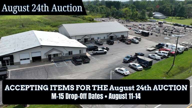August 24th (Monday) M-15 Online Consignment