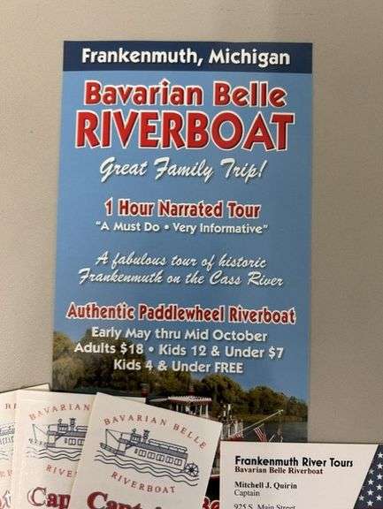 (4) Captain's V.I.P Passes for the Bavarian Belle Riverboat