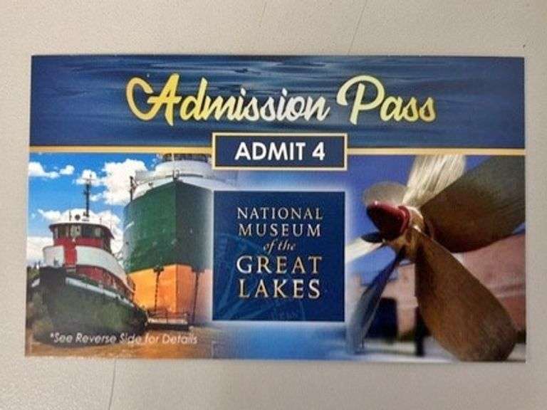 Family of 4 Admission Pass to the National Museum of the Great Lakes