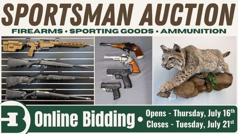July 21st (Tuesday) Firearm and Sporting Goods Online Auction