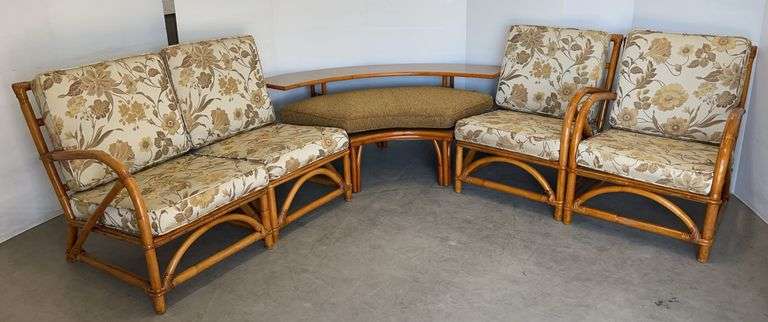 Vintage 1930s-1940s Curved Sectional