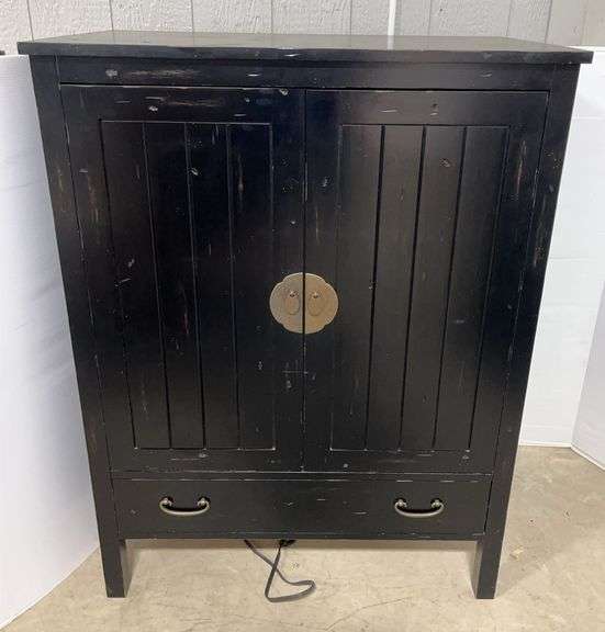 Black Solid Wooden Cabinet