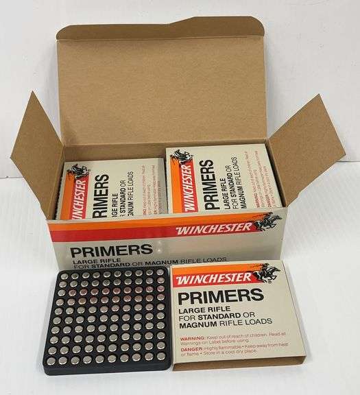 Winchester Primers, Large Rifle, for Standard or Magnum Loads, (1000) Count, TN382