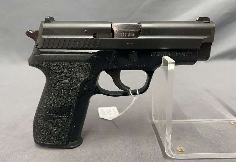Sig Sauer P229, .357 Sig, with (2) Mags, Extra .40 Cal. Barrel, Original Case, Paperwork, Ear Plugs, Factory Night Sights, (100) Rounds of .40 Cal. Ammo, (50) Rounds of .357 Ammo, German Frame, TN00995