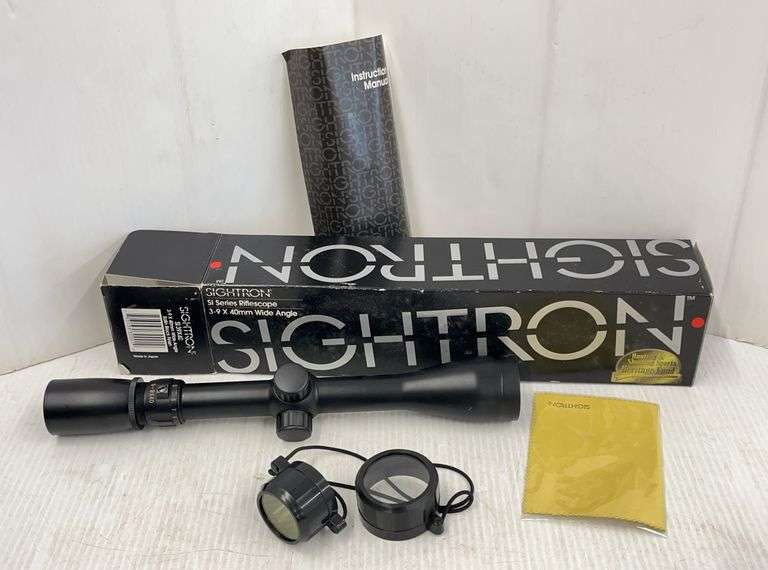 Sightron SI Series Riflescope, 3-9x40mm Wide Angle View Satin Black Finish 1" Tube, TN215