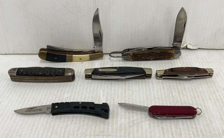 (7) Pocket Knives, Assorted Sizes, TN498