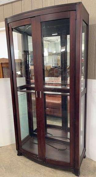 Large Solid Wooden Full Glass Display Cabinet