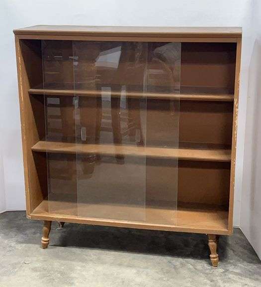 Mid-Century Modern Sliding Glass Door Cabinet