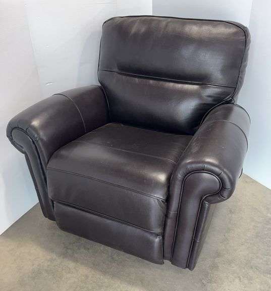 Black Leather-Type Electric Recliner