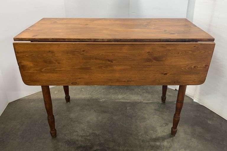 Antique Wood Double Drop Leaf Table