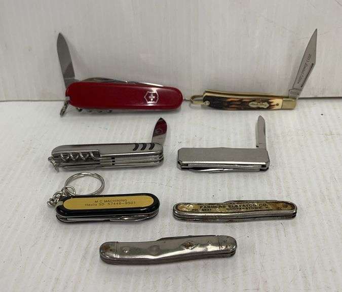 (7) Pocket Knives, Assorted Sizes, TN464
