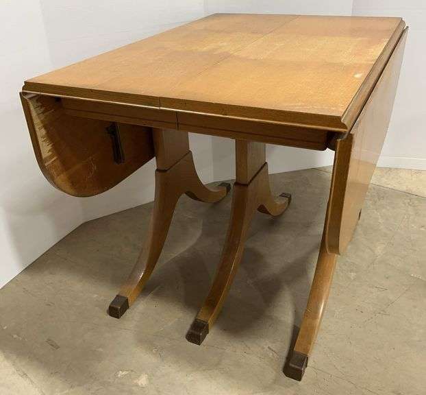 Vintage Drop-Leaf Dining Table