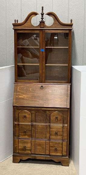 Wooden Baker's Cabinet (Fostoria Glass Co.)