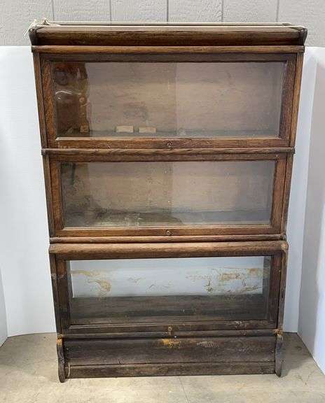 Oak Stacking Bookcase, 3-Piece