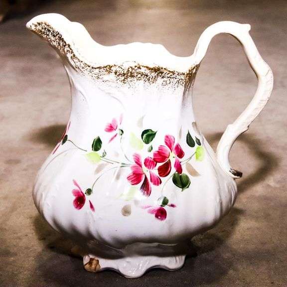Hand Painted Porcelain Pitcher
