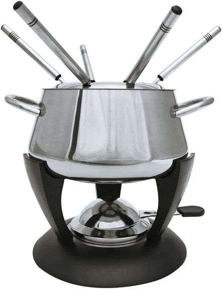 Swissmar Zurich Stainless Steel Meat Fondue Set