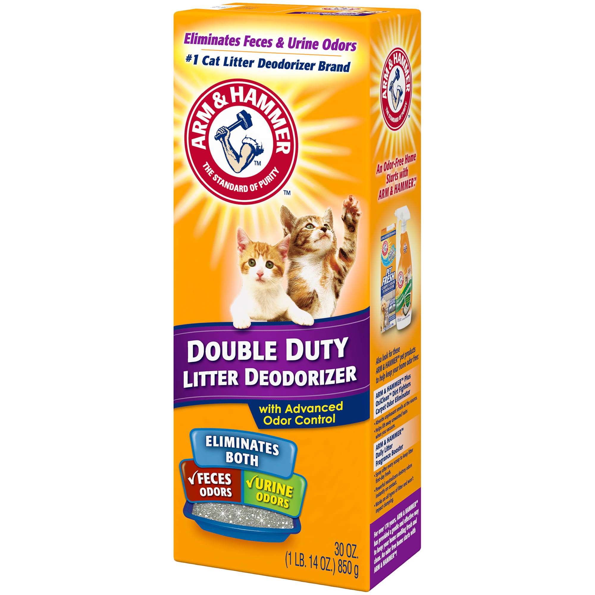 Arm & Hammer Deodorizer Double Duty Cat Litter, 30 Oz.