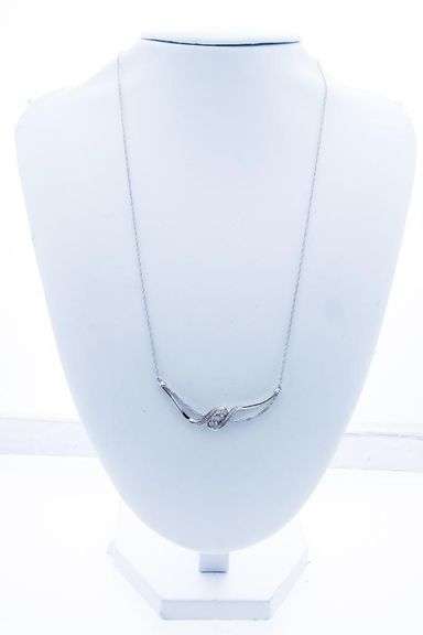 925 Sterling Silver Diamond Necklace - Appraisal $1135.00