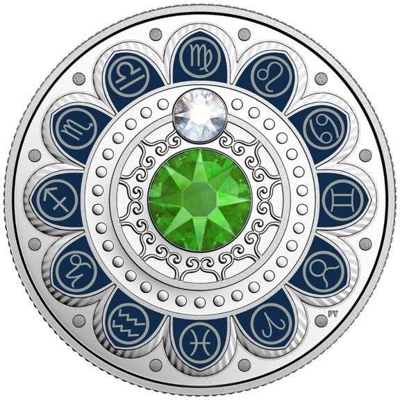 RCM 2017 Fine Pure Silver $3 Coin Zodiac Virgo