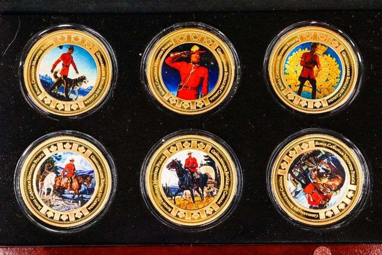Bradford Exchange - RCMP 24kt Gold Plated  10 Proof Coin Collection (Non Monetary) Issue -$599.95