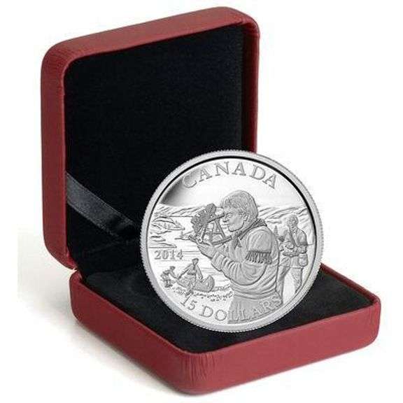 Fine Silver Coin - Exploring Canada: The Pioneering Mapmakers (2015)