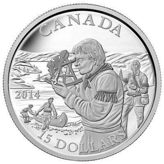Fine Silver Coin - Exploring Canada: The Pioneering Mapmakers (2015)