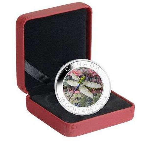 1/2 oz. Fine Silver Hologram Coin - Green Darner Dragonfly - Mintage: 10,000 (2014)