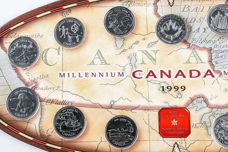 RCM 1999/2000 Official Release Millennium Coin Displays -Folio