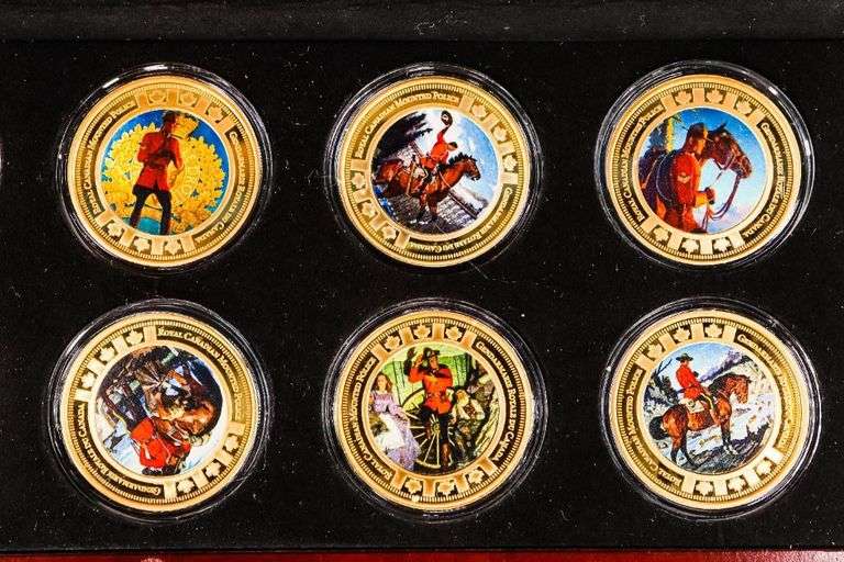 Bradford Exchange - RCMP 24kt Gold Plated  10 Proof Coin Collection (Non Monetary) Issue -$599.95