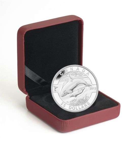 RCM Fine Pure Silver $25 Coin Orca